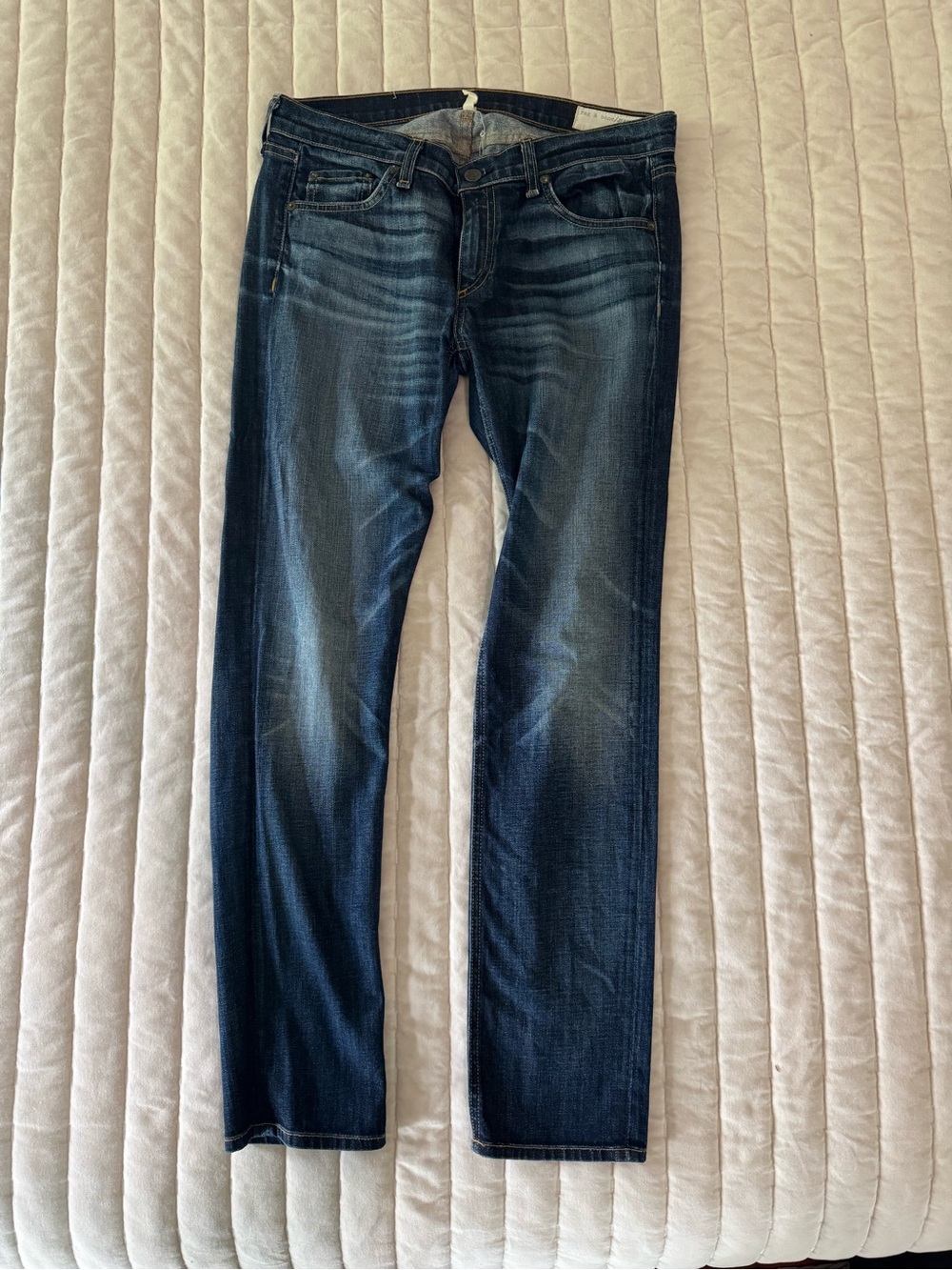 Rag & Bone The Dre Dark Blue Washed Jeans